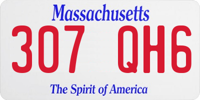 MA license plate 307QH6