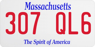 MA license plate 307QL6