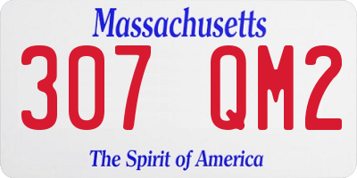 MA license plate 307QM2