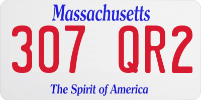 MA license plate 307QR2