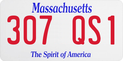 MA license plate 307QS1