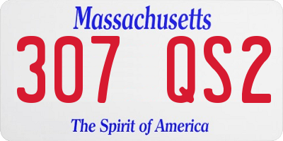 MA license plate 307QS2
