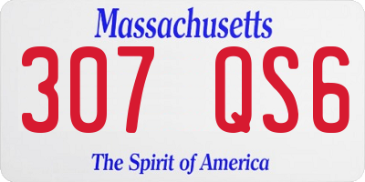 MA license plate 307QS6