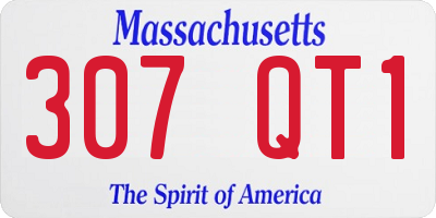 MA license plate 307QT1