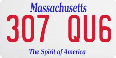 MA license plate 307QU6