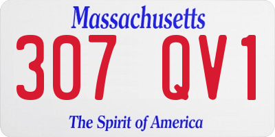 MA license plate 307QV1