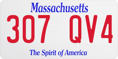 MA license plate 307QV4