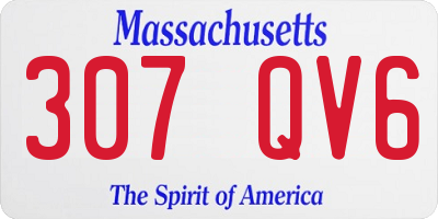 MA license plate 307QV6