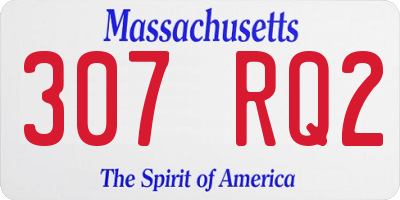 MA license plate 307RQ2