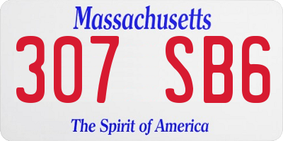 MA license plate 307SB6