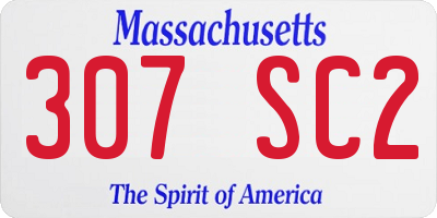 MA license plate 307SC2