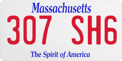 MA license plate 307SH6