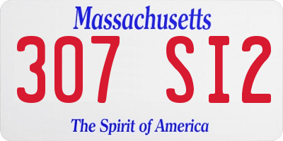 MA license plate 307SI2