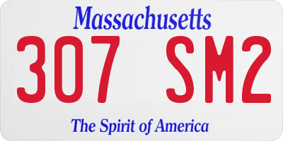 MA license plate 307SM2