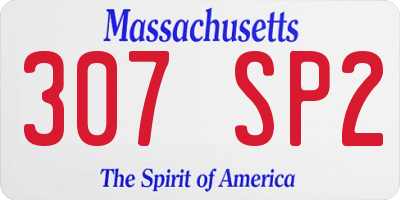 MA license plate 307SP2