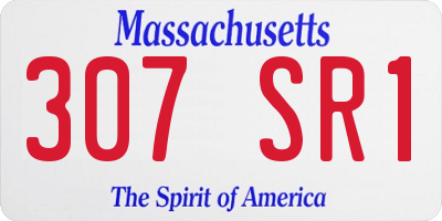 MA license plate 307SR1