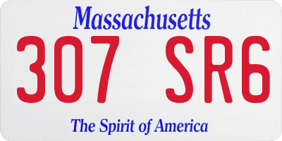 MA license plate 307SR6