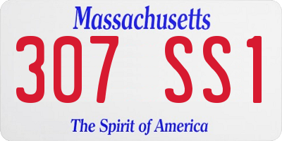 MA license plate 307SS1