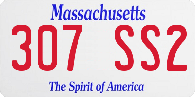 MA license plate 307SS2