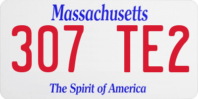 MA license plate 307TE2