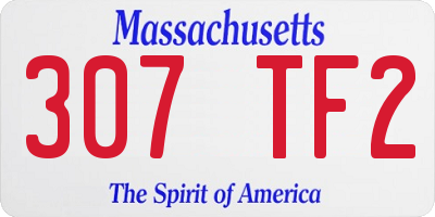 MA license plate 307TF2
