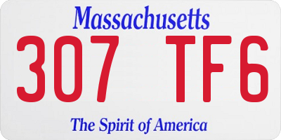 MA license plate 307TF6