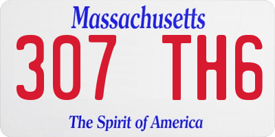 MA license plate 307TH6