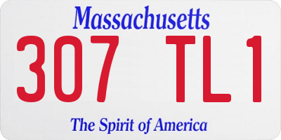 MA license plate 307TL1