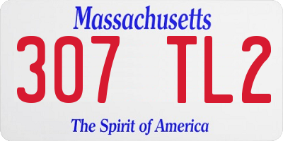 MA license plate 307TL2