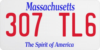 MA license plate 307TL6