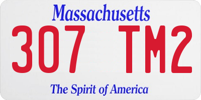 MA license plate 307TM2