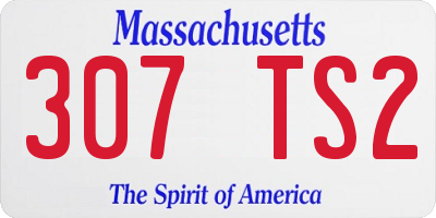 MA license plate 307TS2