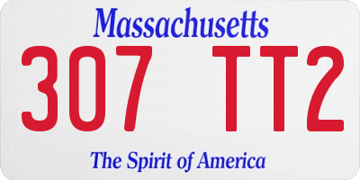 MA license plate 307TT2