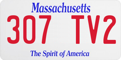 MA license plate 307TV2