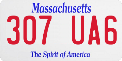 MA license plate 307UA6