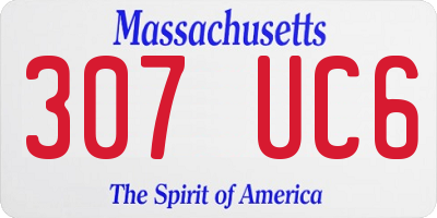 MA license plate 307UC6