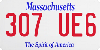 MA license plate 307UE6