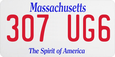 MA license plate 307UG6