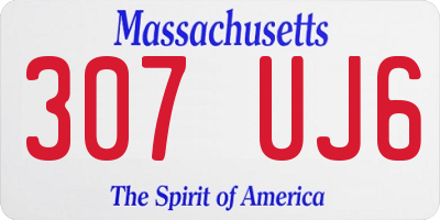 MA license plate 307UJ6