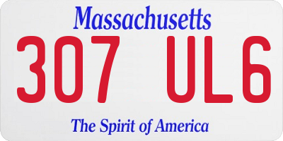 MA license plate 307UL6