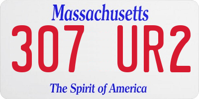 MA license plate 307UR2