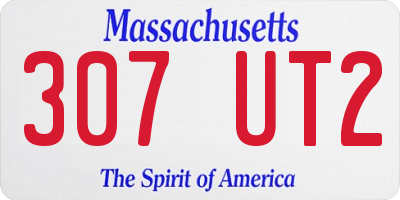 MA license plate 307UT2