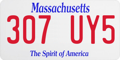 MA license plate 307UY5