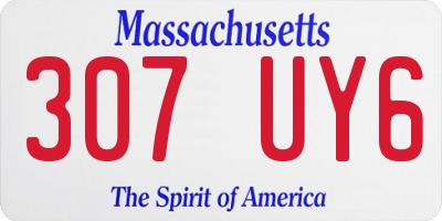 MA license plate 307UY6