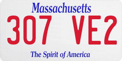 MA license plate 307VE2