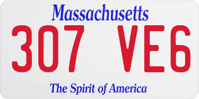 MA license plate 307VE6