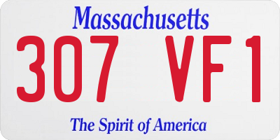 MA license plate 307VF1