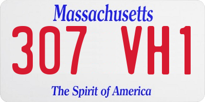 MA license plate 307VH1