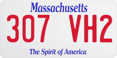MA license plate 307VH2