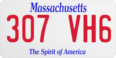 MA license plate 307VH6